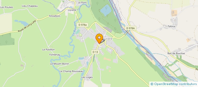 localisation de l'entreprise LA BRASSERIE DU LOUP à LE VEURDRE