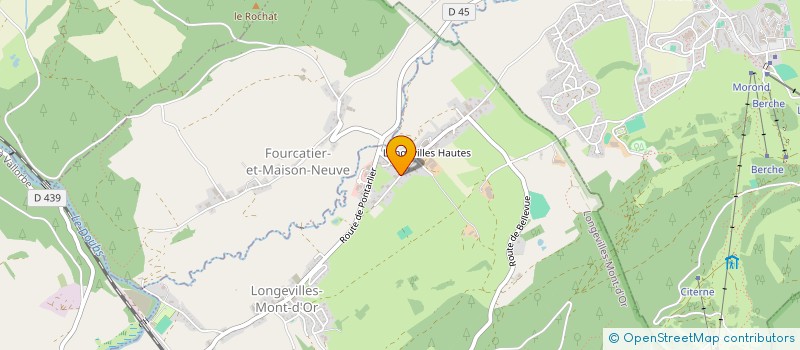 localisation de l'entreprise LA BRASSERIE DU MONT D'OR à LONGEVILLES-MONT-D'OR