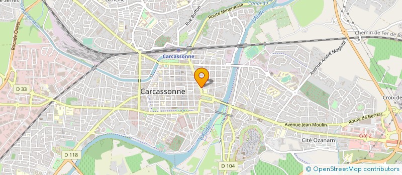 localisation de l'entreprise LA BRASSERIE DU PALAIS à CARCASSONNE