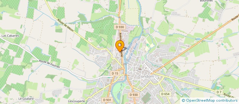 localisation de l'entreprise LA BRASSERIE DU PEPERE  CONDOM