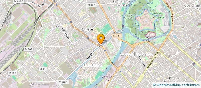 localisation de l'entreprise LA BRASSERIE DU QUAI à LAMBERSART