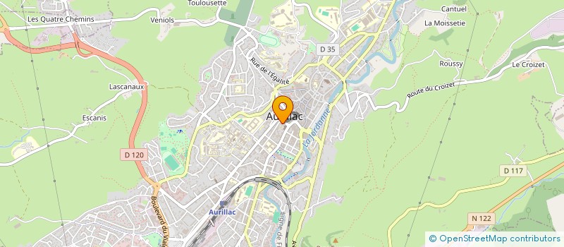 localisation de l'entreprise LA BRASSERIE DU SQUARE à AURILLAC