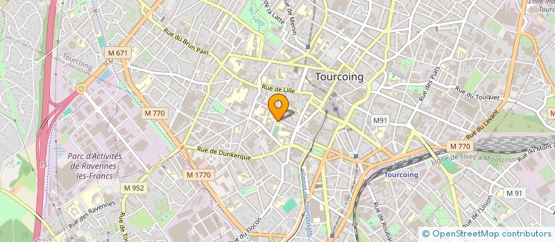 localisation de l'entreprise LA BRASSERIE DU THEATRE  TOURCOING