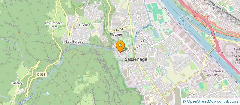 localisation de l'entreprise LA BRASSERIE DU THEATRE  SASSENAGE