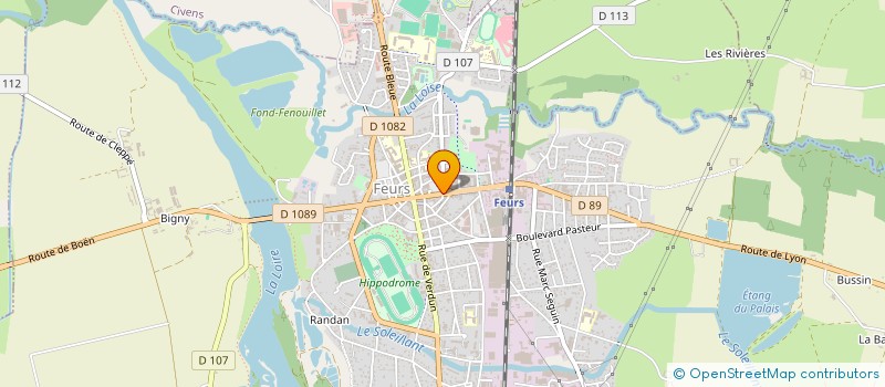 localisation de l'entreprise LA BRASSERIE FOREZIENNE  FEURS