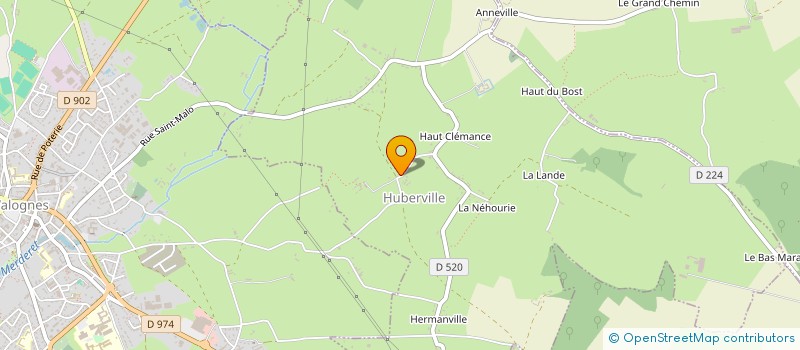 localisation de l'entreprise LA BRASSERIE SAINTE THERESE  HUBERVILLE