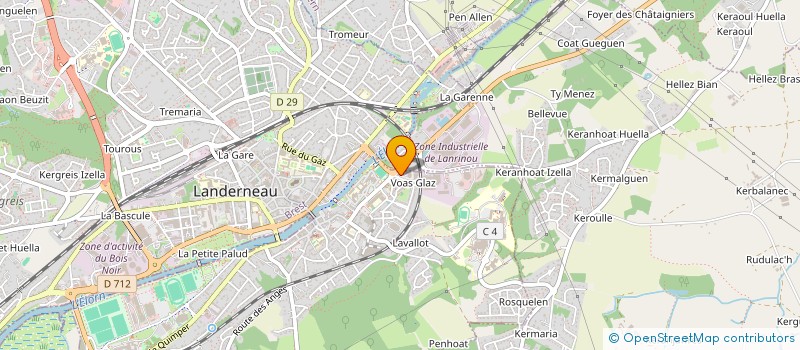localisation de l'entreprise LA BRASSS à LANDERNEAU