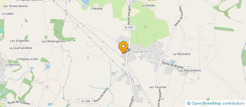 localisation de l'entreprise LA BRAVERIE  SOULAIRE-ET-BOURG