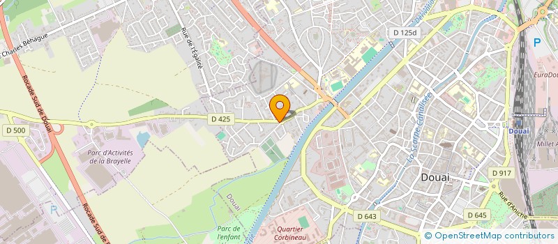 localisation de l'entreprise LA BRAYELLE à DOUAI
