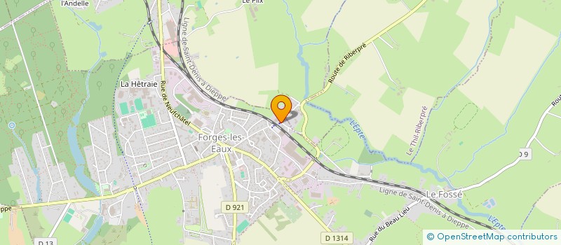 localisation de l'entreprise LA BRAYONNE  FORGES-LES-EAUX