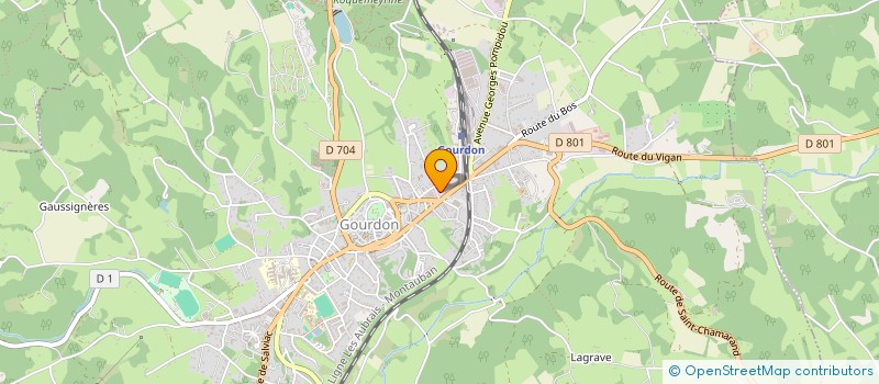 localisation de l'entreprise LA BRAYSSE  GOURDON