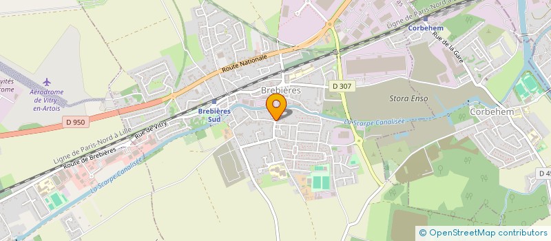 localisation de l'entreprise LA BREBIANNE  BREBIERES