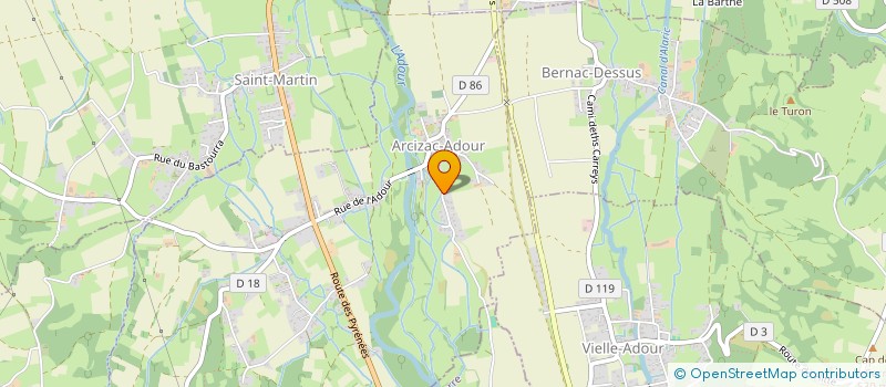 localisation de l'entreprise LA BREBIS GALANTE  ARCIZAC-ADOUR