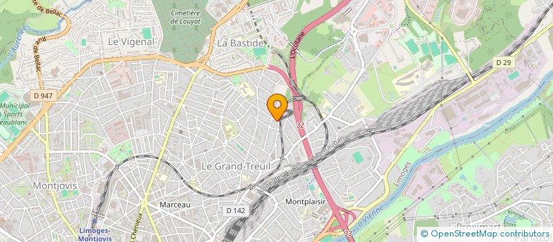 localisation de l'entreprise LA BREGERE APPRIVOISEE à LIMOGES