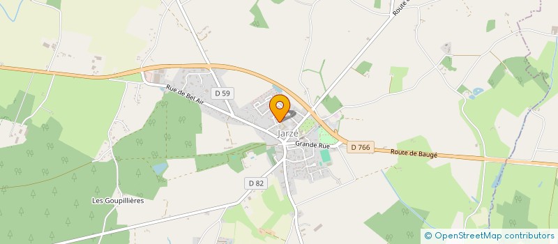 localisation de l'entreprise LA BREHOTIERE  JARZE VILLAGES