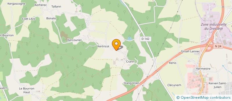 localisation de l'entreprise LA BREIZH PITT HOPKINS à BAUD