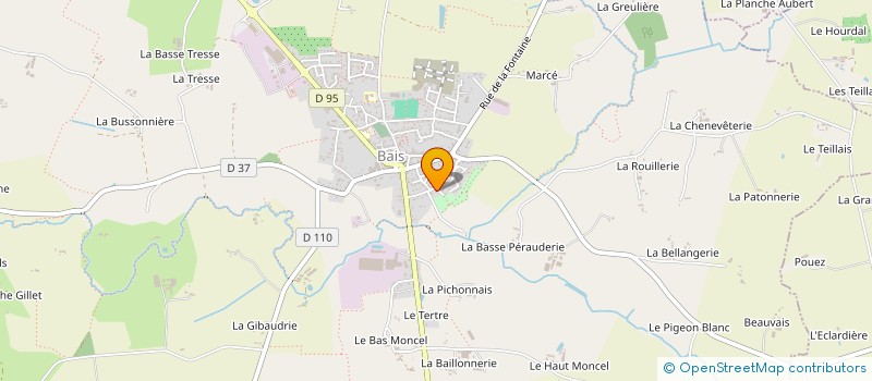 localisation de l'entreprise LA BREIZH TRANS  BAIS