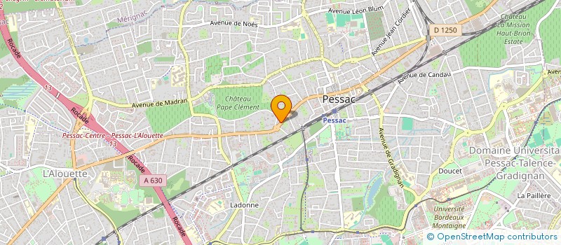 localisation de l'entreprise LA BREMAUDIERE  PESSAC