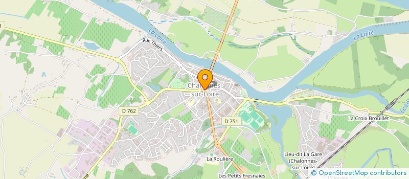 localisation de l'entreprise LA BREME CHALONNAISE - ASSOCIATION AGREE DE PECHE ET LA PROTECTION DU MILIEU AQUATIQUE  CHALONNES-SUR-LOIRE