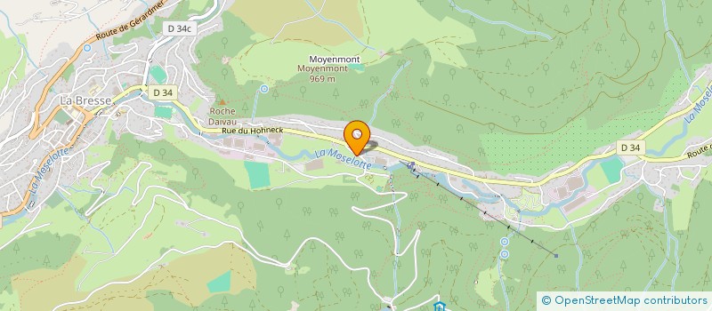 localisation de l'entreprise LA BRESSE EVOLUTION  LA BRESSE