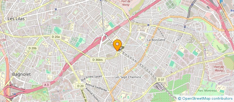 localisation de l'entreprise LA BRETELLE à ROMAINVILLE