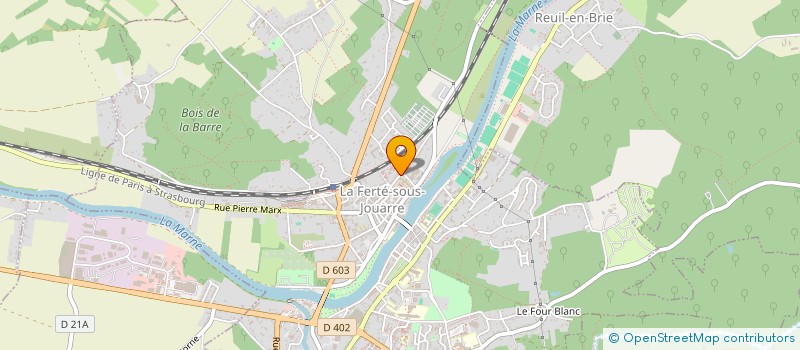 localisation de l'entreprise LA BRETELLE OBJECTIVE à LA FERTE-SOUS-JOUARRE