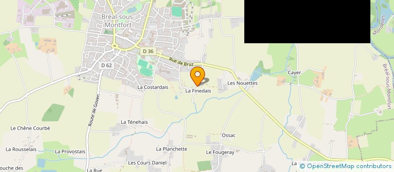 localisation de l'entreprise LA BRETILIENNE DE CONSTRUCTION  BREAL-SOUS-MONTFORT