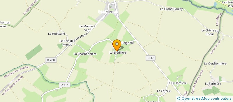 localisation de l'entreprise LA BRETILLIERE à LES MENUS