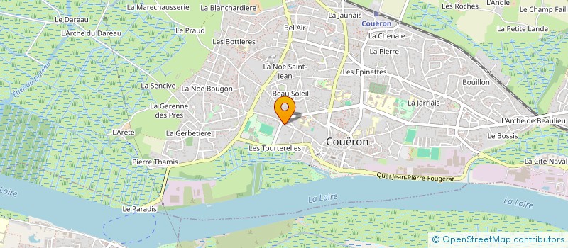 localisation de l'entreprise LA BRETONNIERE à COUERON