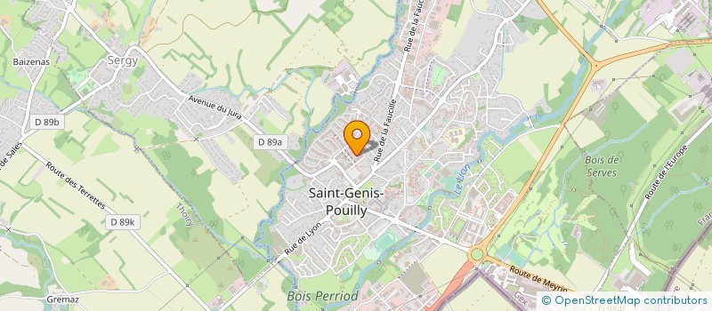 localisation de l'entreprise LA BRETONNIERE à SAINT-GENIS-POUILLY