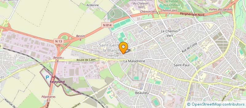 localisation de l'entreprise LA BRETONNIERE à CAEN