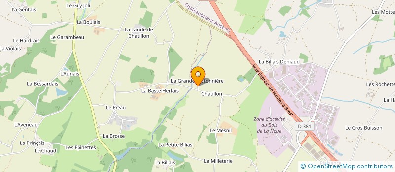 localisation de l'entreprise LA BRETONNIERE RECEPTIONS à VIGNEUX-DE-BRETAGNE