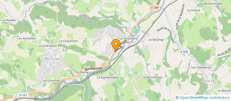 localisation de l'entreprise LA BREVENNE  BESSENAY