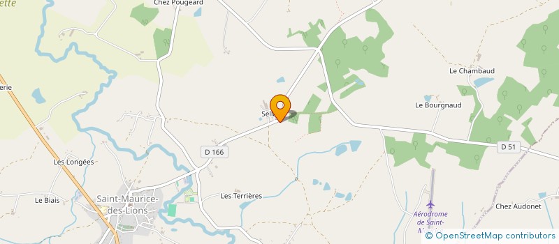 localisation de l'entreprise LA BREZENTINE à SAINT-MAURICE-DES-LIONS