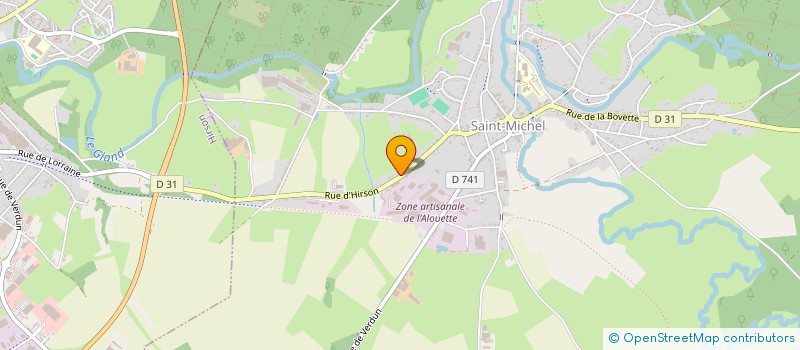 localisation de l'entreprise LA BRIANDERIE  SAINT-MICHEL