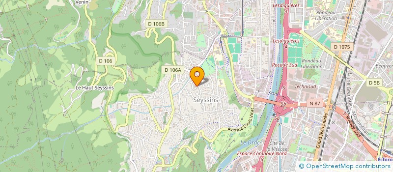 localisation de l'entreprise LA BRICHETTE à SEYSSINS