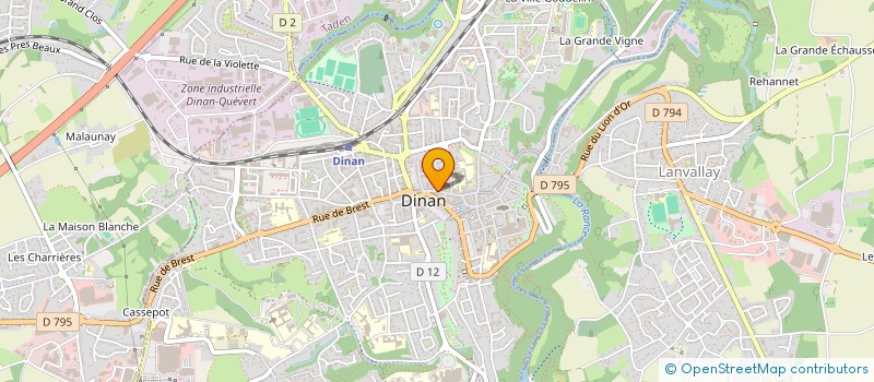 localisation de l'entreprise LA BRICK ROUGE à DINAN