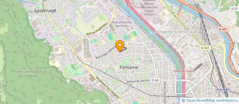 localisation de l'entreprise LA BRICO  FONTAINE