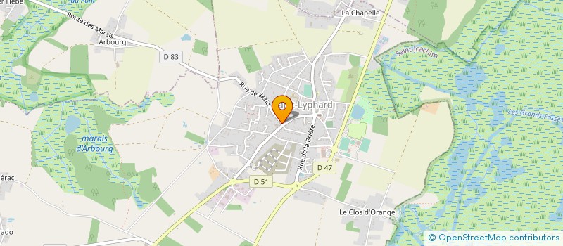 localisation de l'entreprise LA BRIERONNE  SAINT-LYPHARD