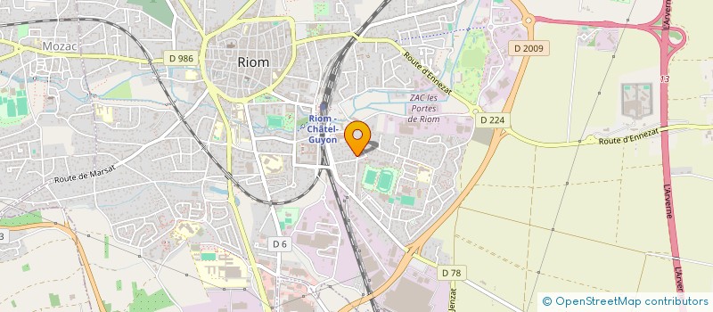 localisation de l'entreprise LA BRIGADE DES PURSANG  RIOM