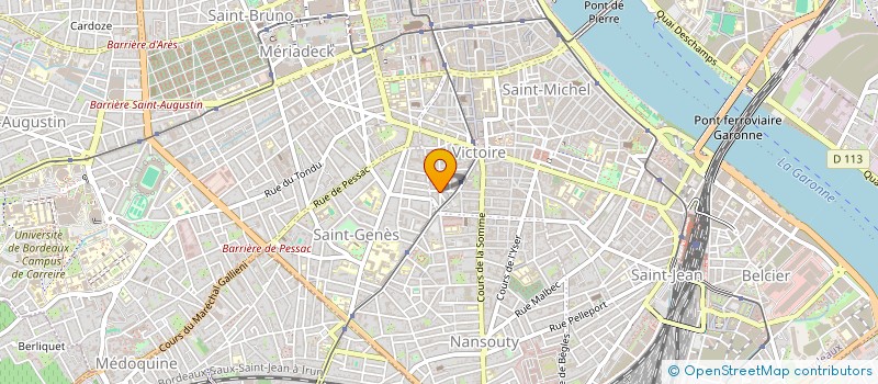 localisation de l'entreprise LA BRIGADE DU BONHEUR - BDB  BORDEAUX