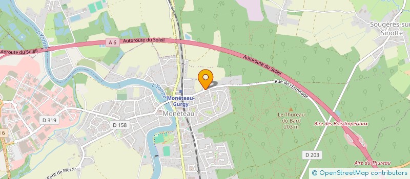 localisation de l'entreprise LA BRIGADE DU FROID à MONETEAU
