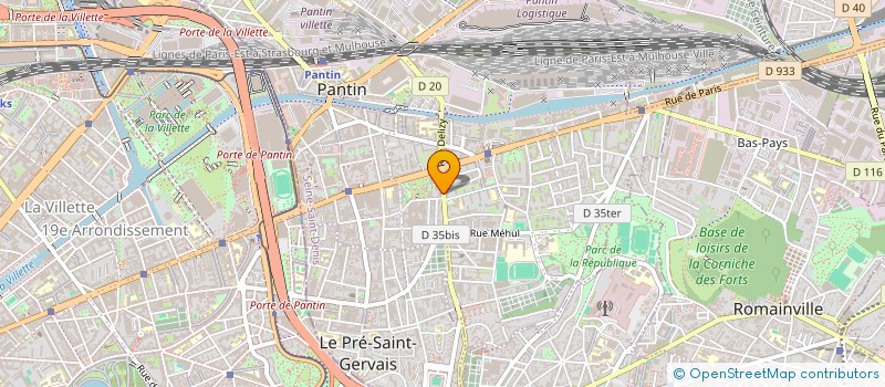 localisation de l'entreprise LA BRIGADE SOLIDAIRE  PANTIN