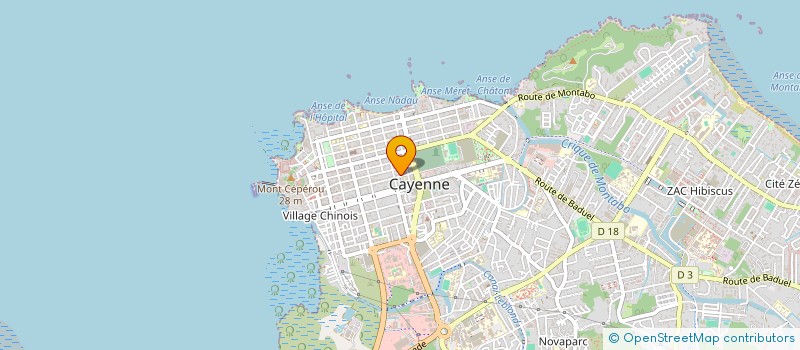 localisation de l'entreprise LA BRIGANDINE à CAYENNE