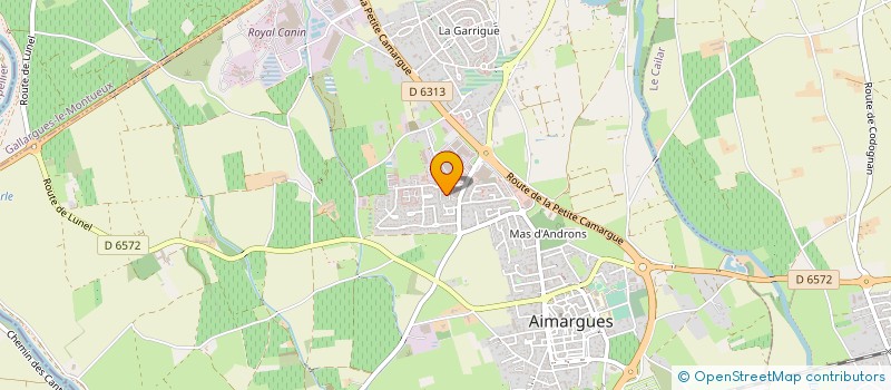 localisation de l'entreprise LA BRIGANDINE  AIMARGUES