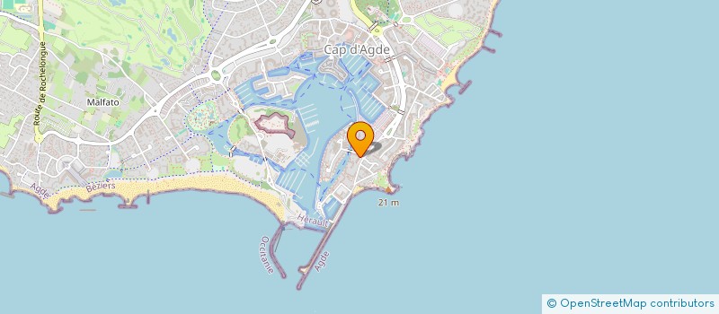 localisation de l'entreprise LA BRIGANTINE  AGDE