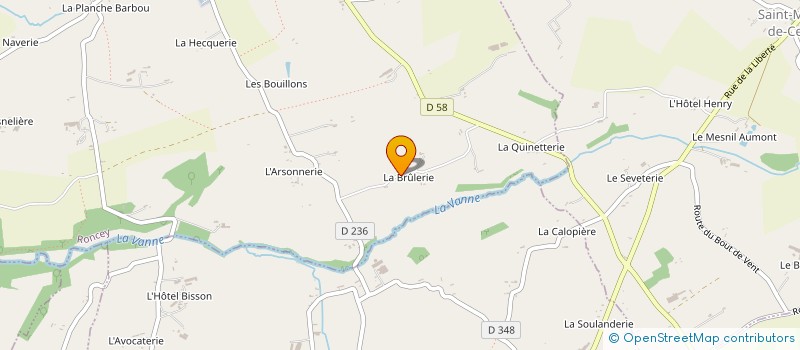 localisation de l'entreprise LA BRILAUGIL  RONCEY