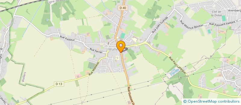 localisation de l'entreprise LA BRILLONNAISE  WALLERS