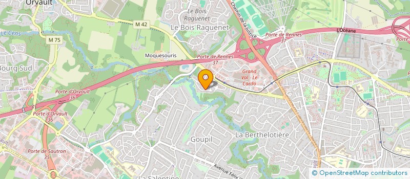 localisation de l'entreprise LA BRIMAUDIERE à ORVAULT