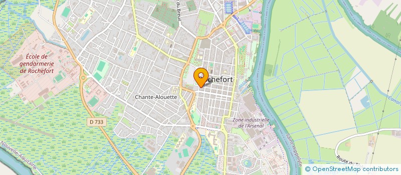 localisation de l'entreprise LA BRINDILLE  ROCHEFORT